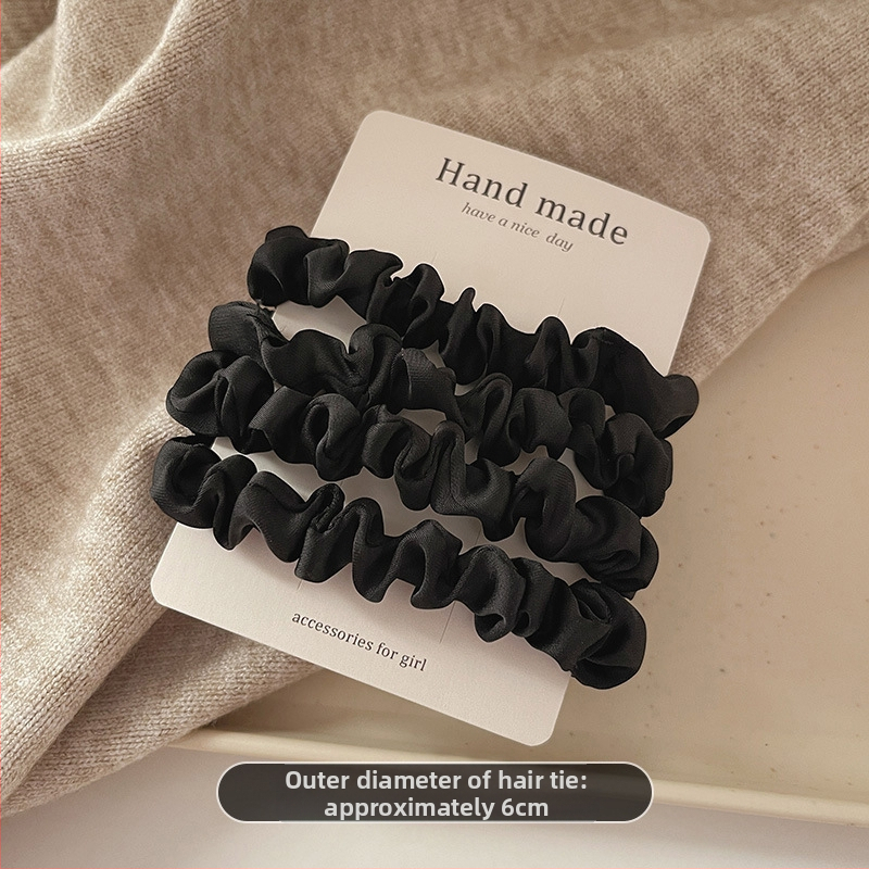 Spalva: Elegantiškas, spalvų derinys, plonosios žarnos plaukų raištelis, atlasinis, keturių dalių rinkinys, plaukų raištelis, guminė virvė, plaukų aksesuarai