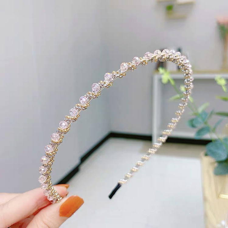 Korea kristall-rhinestone'i juuksepael juuksenõel küberkuulsus magus kõikidele vastetele mõeldud libisemisvastane juuksesurve peapael peseb näo juukseklambrit