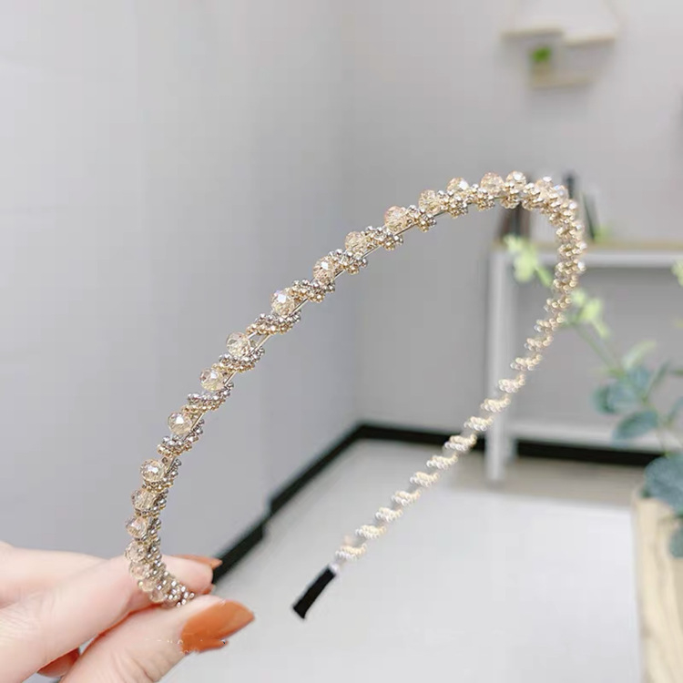 Korea kristall-rhinestone'i juuksepael juuksenõel küberkuulsus magus kõikidele vastetele mõeldud libisemisvastane juuksesurve peapael peseb näo juukseklambrit