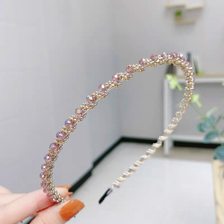 Korea kristall-rhinestone'i juuksepael juuksenõel küberkuulsus magus kõikidele vastetele mõeldud libisemisvastane juuksesurve peapael peseb näo juukseklambrit