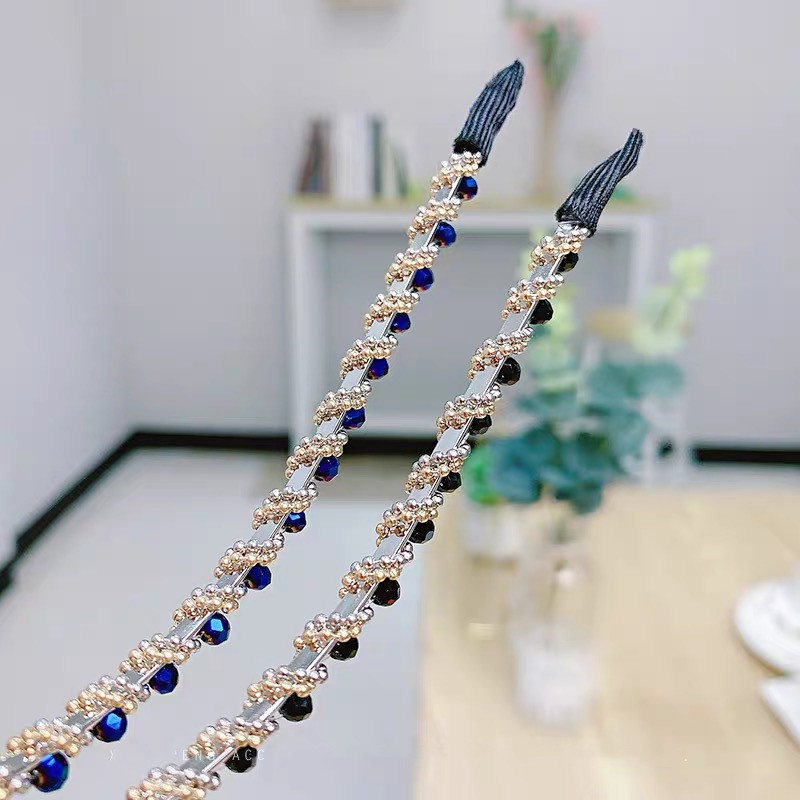 Korea kristall-rhinestone'i juuksepael juuksenõel küberkuulsus magus kõikidele vastetele mõeldud libisemisvastane juuksesurve peapael peseb näo juukseklambrit