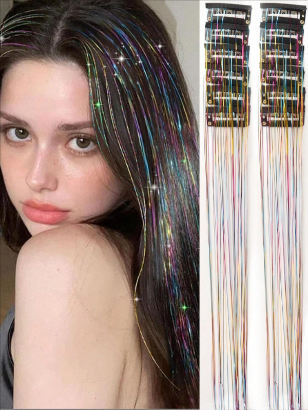 Väliskaubanduse piiriülesed õmblusteta juuksepikendused 12-osaline laserkuldse lindiga sirge juukseparukas juuksevärviga kunstlik juukseparukas