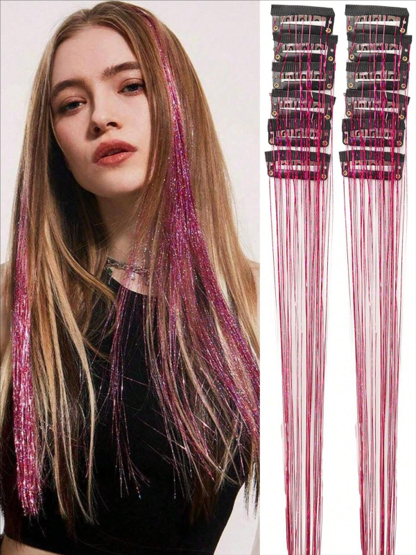 Väliskaubanduse piiriülesed õmblusteta juuksepikendused 12-osaline laserkuldse lindiga sirge juukseparukas juuksevärviga kunstlik juukseparukas