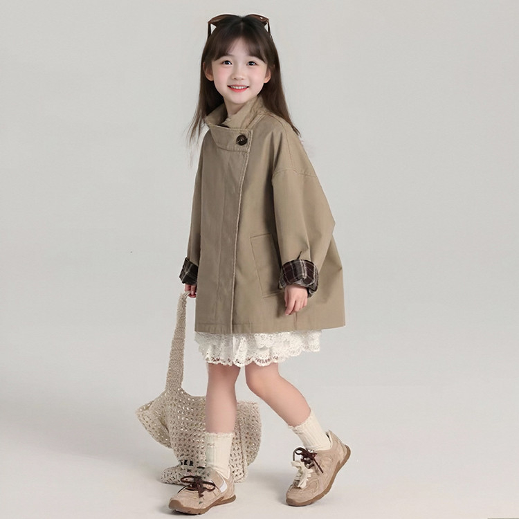 Bērnu krekla apkakle 2025. gada pavasarī Jauns zēnu krekls ar kardiganu, pārrobežu, liels bērnu mētelis ar atloku