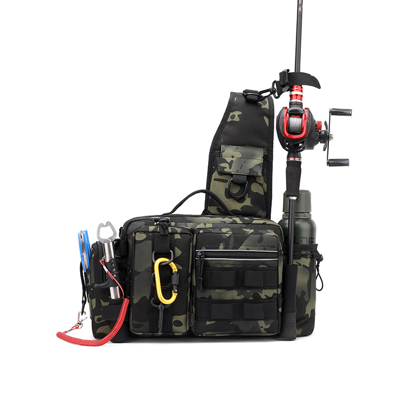 „Luya“ krepšys, juosmens krepšys, pečių krepšys, krepšys per petį, meškerės krepšys, masalo dėžutė, žvejybos įrangos krepšys, didelės talpos maskuojamasis žvejybos krepšys