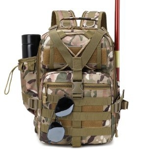 Āra taktiskā ēsmu soma, daudzfunkcionāla lielas ietilpības makšķerēšanas soma, sporta maskēšanās krūšu soma, plecu soma, riteņbraukšanas mugursoma