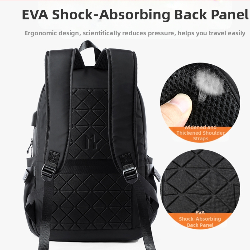 Обработка Модна семпла раница Мъжка модерна ученическа чанта за ученици от гимназията, пътна раница, 16-инчова чанта за компютър, мъжка чанта