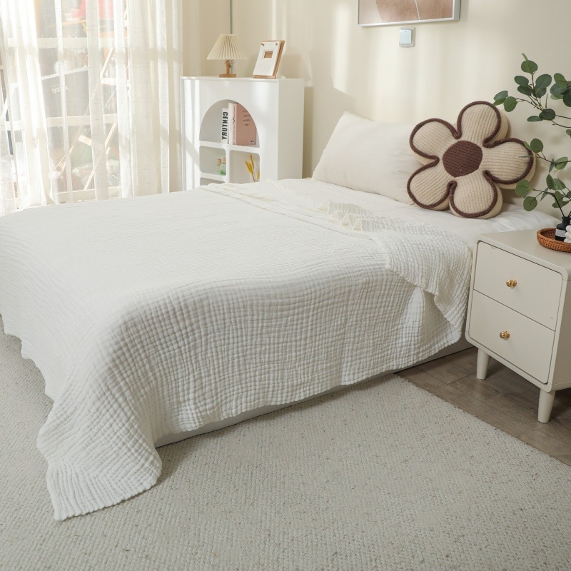 2024 m. tarpvalstybinė užsienio prekyba „Amazon“ populiarus marlės užvalkalas lovos užtiesalas keturių sezonų universalus patogus kvėpuojantis rankšluostis