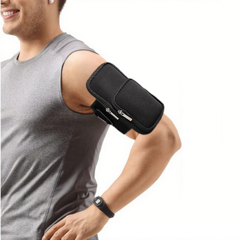 Välitingimustes kasutatav käevarrukaga veepudelikott, kaks-ühes multifunktsionaalne suure mahutavusega universaalne mobiiltelefoni magnetilise tassivarrukaga käekott, fitness