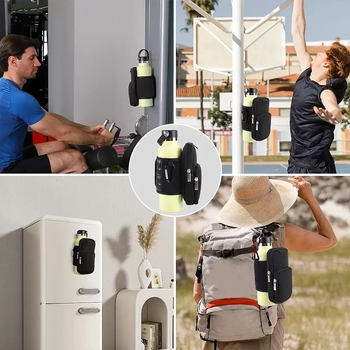 Välitingimustes kasutatav käevarrukaga veepudelikott, kaks-ühes multifunktsionaalne suure mahutavusega universaalne mobiiltelefoni magnetilise tassivarrukaga käekott, fitness