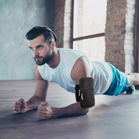 Välitingimustes kasutatav käevarrukaga veepudelikott, kaks-ühes multifunktsionaalne suure mahutavusega universaalne mobiiltelefoni magnetilise tassivarrukaga käekott, fitness