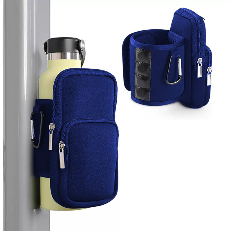 Välitingimustes kasutatav käevarrukaga veepudelikott, kaks-ühes multifunktsionaalne suure mahutavusega universaalne mobiiltelefoni magnetilise tassivarrukaga käekott, fitness