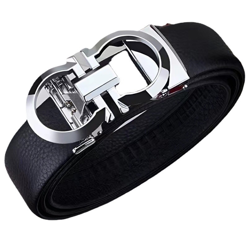Internetist kuummüük meeste automaatse pandlaga äripükste vöö 8-tähemärgilise pandlaga vabaaja noorte pealiskihi loomanahast H-vöö juustele