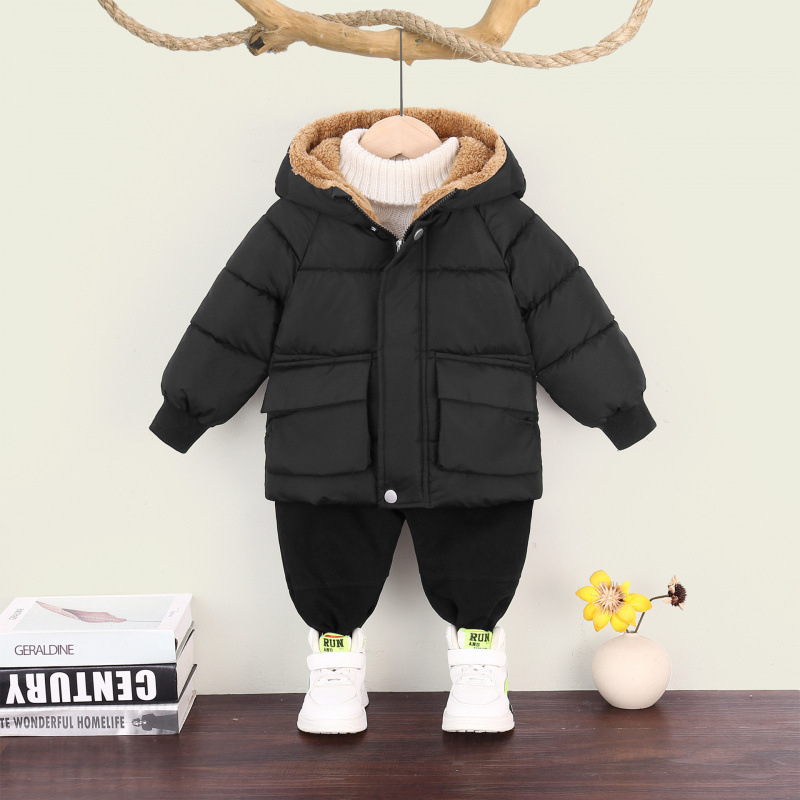 2025 Laste sulejoped, poiste puuvillased jakid, tüdrukute beebide paksendatud puuvillased jakid, fliisvoodriga lastejakid, laste rõivaste eksport