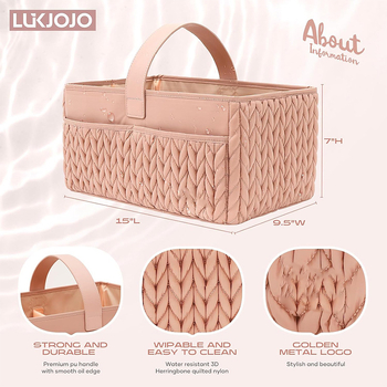 Geantă de depozitare nouă pentru bebeluși, organizator de scutece pentru nou-născuți, coș de călătorie, depozitare, geantă tote, cutie de depozitare