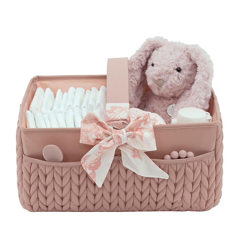 Geantă de depozitare nouă pentru bebeluși, organizator de scutece pentru nou-născuți, coș de călătorie, depozitare, geantă tote, cutie de depozitare