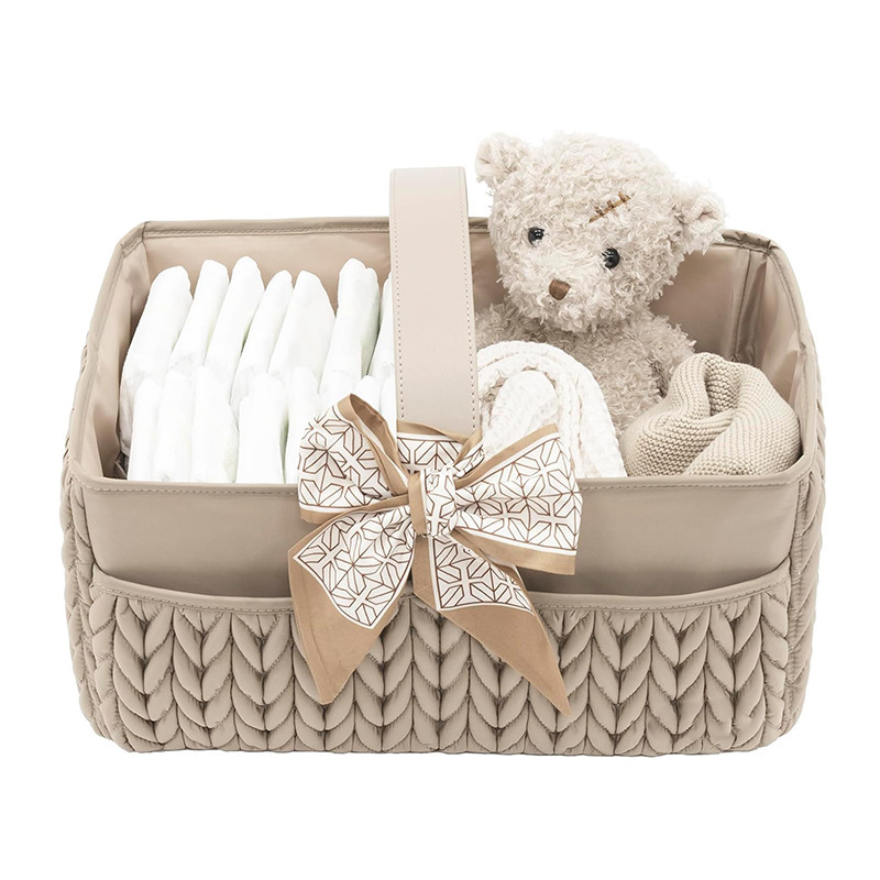 Geantă de depozitare nouă pentru bebeluși, organizator de scutece pentru nou-născuți, coș de călătorie, depozitare, geantă tote, cutie de depozitare