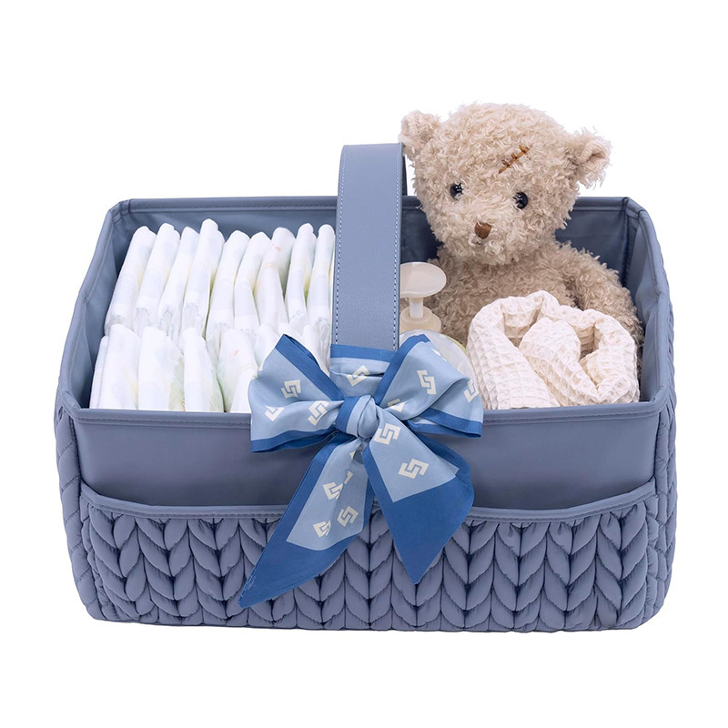 Geantă de depozitare nouă pentru bebeluși, organizator de scutece pentru nou-născuți, coș de călătorie, depozitare, geantă tote, cutie de depozitare