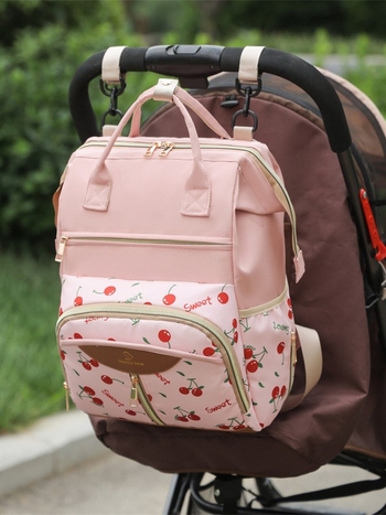 Nagy kapacitású hátizsák anyáknak kiránduláshoz, baba kellékek réteges tárolására, vízálló és kopásálló anyukatáska