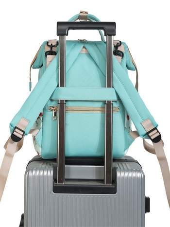 Nagy kapacitású hátizsák anyáknak kiránduláshoz, baba kellékek réteges tárolására, vízálló és kopásálló anyukatáska