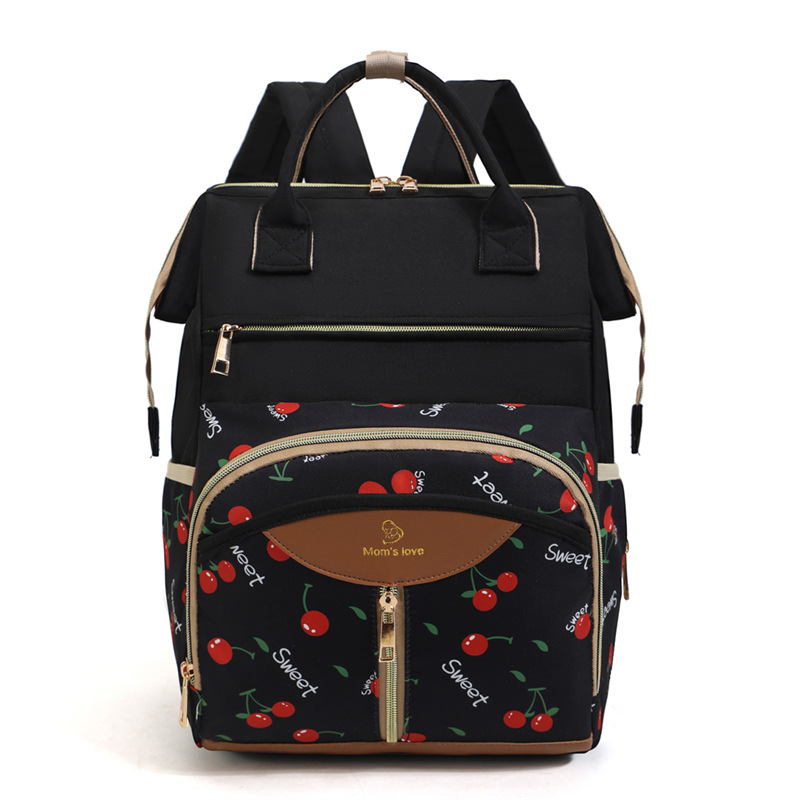 Nagy kapacitású hátizsák anyáknak kiránduláshoz, baba kellékek réteges tárolására, vízálló és kopásálló anyukatáska