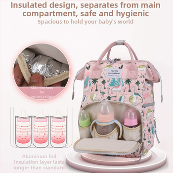 Piiriülene hulgimüügi trükitud seljakott emmekott suure mahutavusega uus naiste seljakott piimaga emmekott emale ja beebile