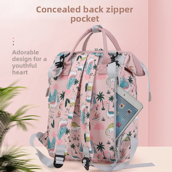 Χονδρική πώληση σε διασυνοριακό εμπόριο τυπωμένων σακιδίων πλάτης Mommy Bag μεγάλης χωρητικότητας, νέα γυναικεία τσάντα πλάτης Milk Mommy Bag, τσάντα για τη μητέρα και το μωρό