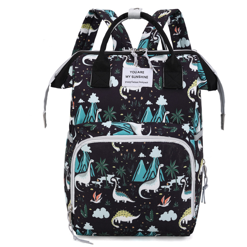 Piiriülene hulgimüügi trükitud seljakott emmekott suure mahutavusega uus naiste seljakott piimaga emmekott emale ja beebile