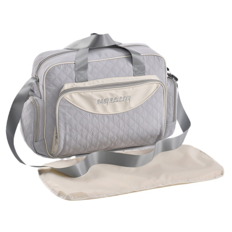 Határokon átnyúló 2024-es új anyatáska dombornyomott nagyméretű nagyméretű táska nagy kapacitású anyai és csecsemőtáska szoptatós anya utazótáska