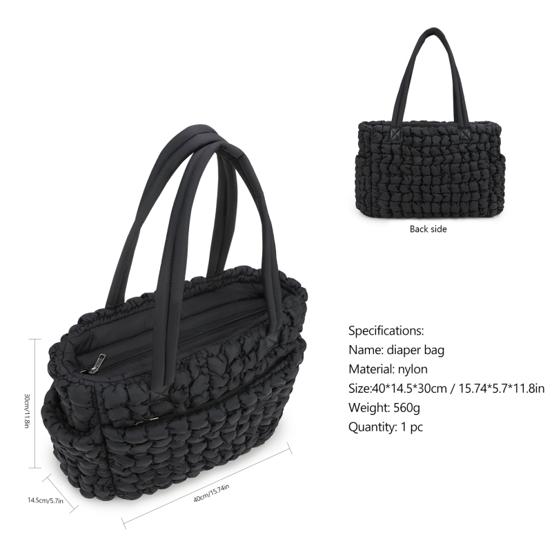 Krokota mākoņsoma, ūdensnecaurlaidīga auduma grūtnieču soma, burbuļu plecu soma, lielas ietilpības māmiņas soma, neilona mātes un mazuļa iepirkumu soma