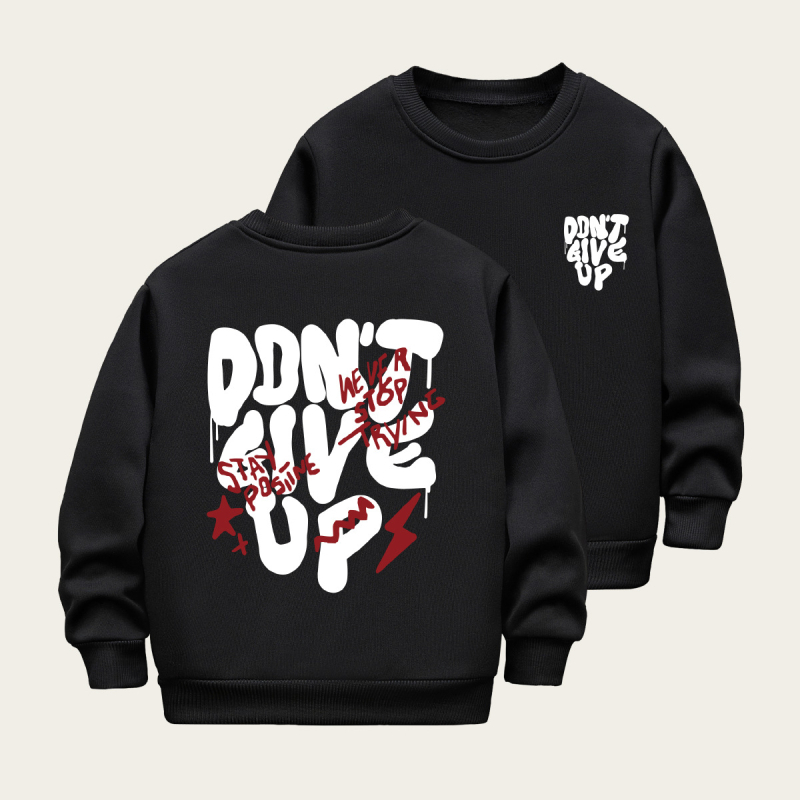 Poiste pikkade varrukatega fliisvoodriga sügis- ja talvevestid enne ja pärast tähetrükiga vabaaja paksu ümara kaelusega lasteriided väliskaubanduse tehase hulgimüük