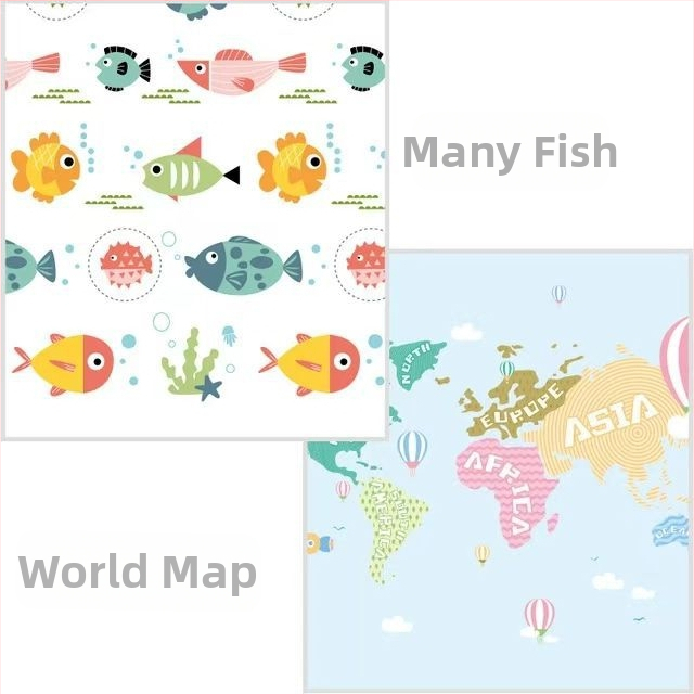 Beebi roomamine paksendatud kokkupandav kokkupandav kodu laste elutoa beebipõrandamatt vahtplastist lõhnatu matt