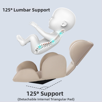 Laste turvaistmepadi mähkimismatt, korvkäru, nelja aastaaja universaalne vöötoe peatoe fikseeritud padi