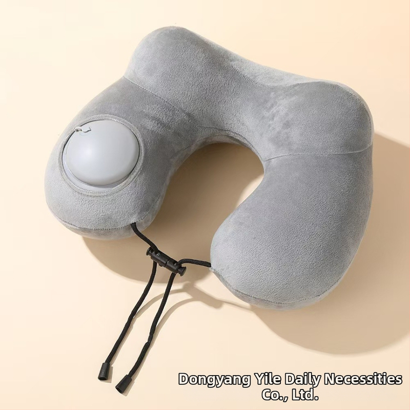 Надуваема възглавница Press Hump, офис, домашен, сгъваема, преносима, за пътуване, самолет, кола