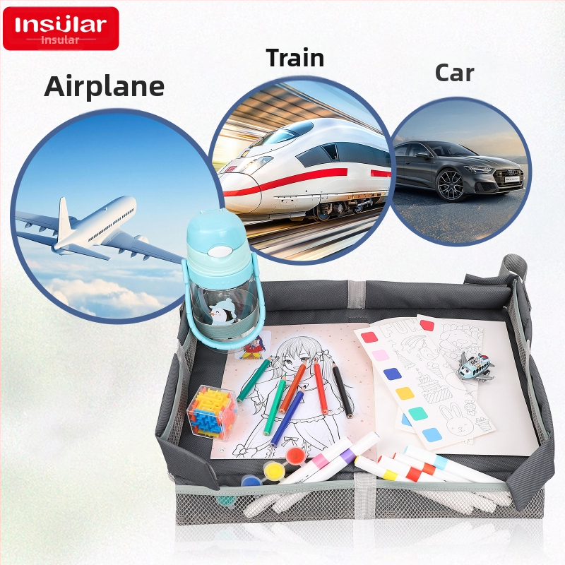 Сгъваем комплект за пътуване със самолет за деца и възрастни, чанта за съхранение на играчки, чанта за маса за влак, чанта за съхранение на играчки