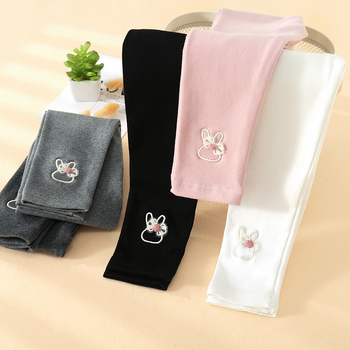 2023 Uued tüdrukute retuusid kevadeks ja sügiseks, laste puuvillased püksid, beebidele mõeldud Korea stiilis pealispüksid, mustad ja valged