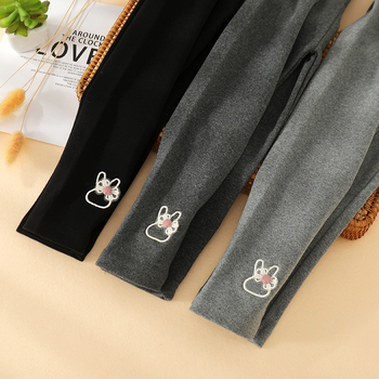 2023 Νέα κολάν για κορίτσια άνοιξη και φθινόπωρο παιδικά βαμβακερά παντελόνια, βρεφικά παντελόνια κορεάτικου στιλ, ασπρόμαυρα