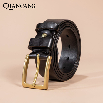 Curea retro din piele de vacă cu un singur strat, lucrată manual, pentru comerț exterior, curea casual din piele de vacă pentru bărbați, en-gros