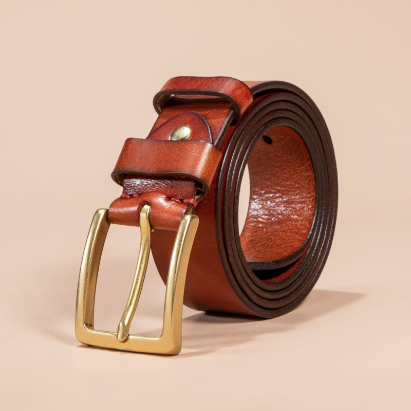 Curea retro din piele de vacă cu un singur strat, lucrată manual, pentru comerț exterior, curea casual din piele de vacă pentru bărbați, en-gros