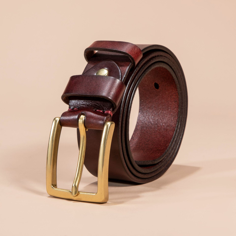 Curea retro din piele de vacă cu un singur strat, lucrată manual, pentru comerț exterior, curea casual din piele de vacă pentru bărbați, en-gros