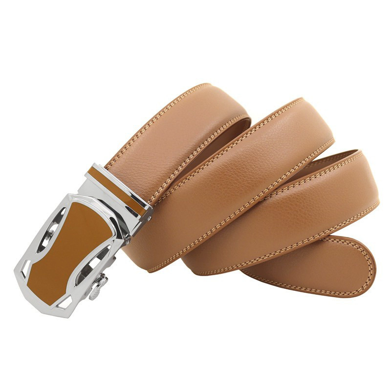 Tehase hulgimüügi mood sportauto meeste automaatne nahast vöö kahekihiline loomanahast vöö väliskaubanduse piiriülene juuste