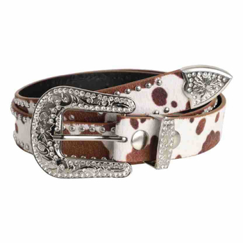 Νέα ζώνη με χάντρες και πριτσίνια με λεοπάρ μοτίβο, κομψή ζώνη τριών τεμαχίων με λαμπερά διαμάντια και τζιν, σκαλιστή εξατομικευμένη ζώνη