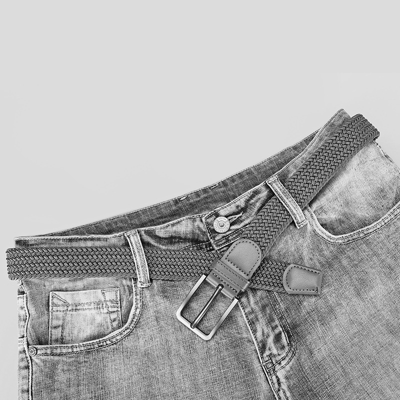 2025. aasta meeste noorte kootud lõuendivöö, elastne vöö, kootud vöö, moodne meeste kootud pükstevöö