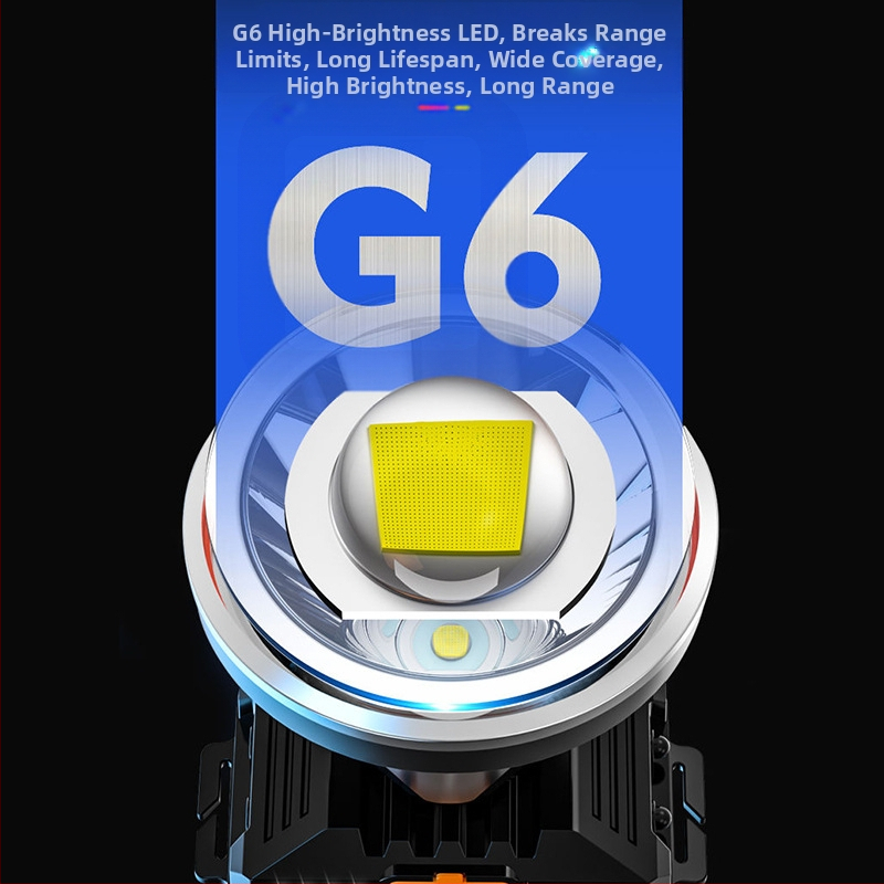 LED сензорен челник със силна светлина, външен акумулаторен риболовен фенер, монтиран на главата, миньорски фенер, преносим и акумулаторен