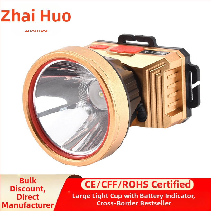 LED jutiklio priekinis žibintas, stiprus apšvietimas, lauko įkraunamas žvejybos žibintas, ant galvos tvirtinamas kalnakasių žibintas, nešiojamas ir įkraunamas