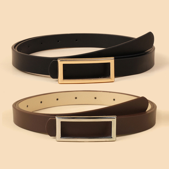 Διασυνοριακή Ζώνη Γυναικών με Ορθογώνια Αγκράφα, Μοντέρνα και Ευέλικτη, Κορεάτικης Ζώνης, Casual, Διακοσμητική, Γυναικεία Ζώνη Τζιν, Χονδρική