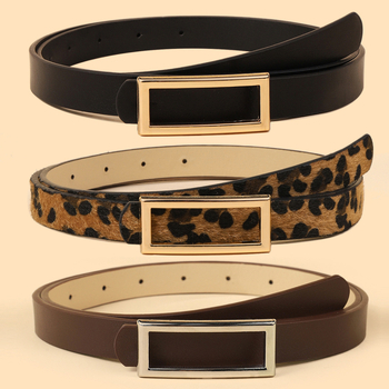 Διασυνοριακή Ζώνη Γυναικών με Ορθογώνια Αγκράφα, Μοντέρνα και Ευέλικτη, Κορεάτικης Ζώνης, Casual, Διακοσμητική, Γυναικεία Ζώνη Τζιν, Χονδρική