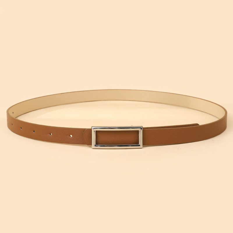 Piiriülene kuummüük naiste vöö ristkülikukujulise pandlaga, moodne ja mitmekülgne Korea stiilis vabaaja dekoratiivne teksavöö naiste hulgimüük