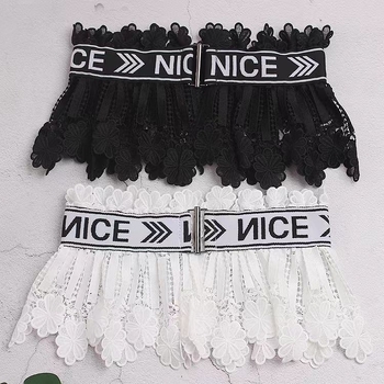 Γυναικεία Ζώνη με Διακόσμηση Δαντέλας, Ελαστική Ζώνη με Φόρεμα, Πουκάμισο, Ζώνη Πουλόβερ