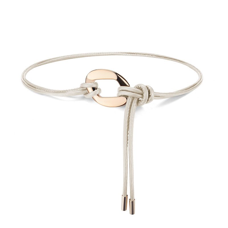 Õhukese vöökohaga köievööga naiste vintage dekoratiivne särk suvine universaalne must väike vöö vööketiga aksessuaarid